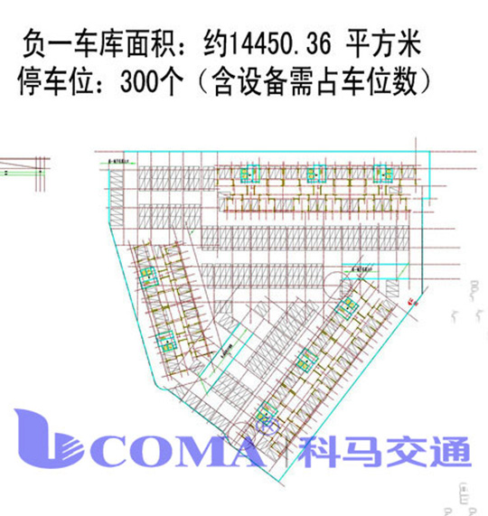 停车场设计CAD平面效果图