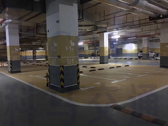 地下停车场分区规划优化设计工程实图